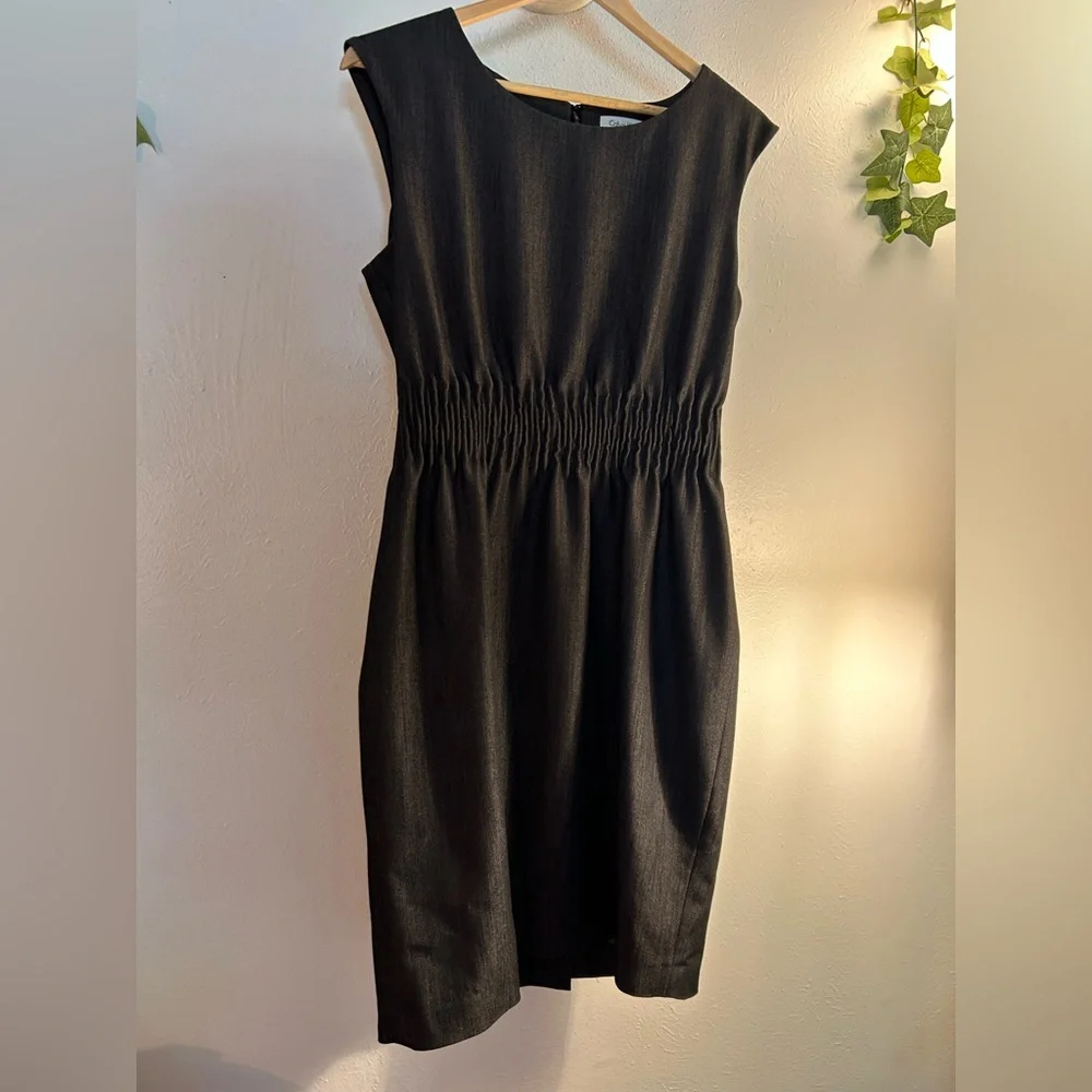 Calvin Klein Charcoal Black Sleeveless Dress - Picture 4 of 12